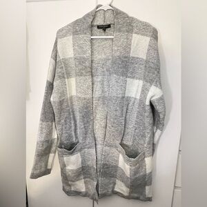 Banana Republic Buffalo plaid oversized cardigan